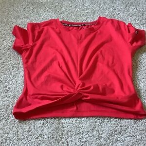 Champion Kids Red Twist-Front Tee